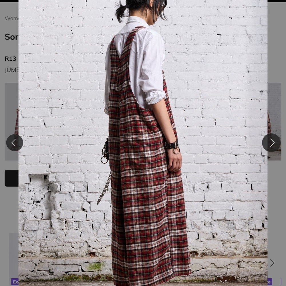 R13 jumbo dungarees overalls - Picture 3 of 9